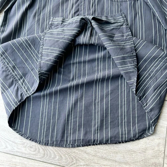 Lacoste Striped Black Button Down  Shirt - Picture 11 of 15